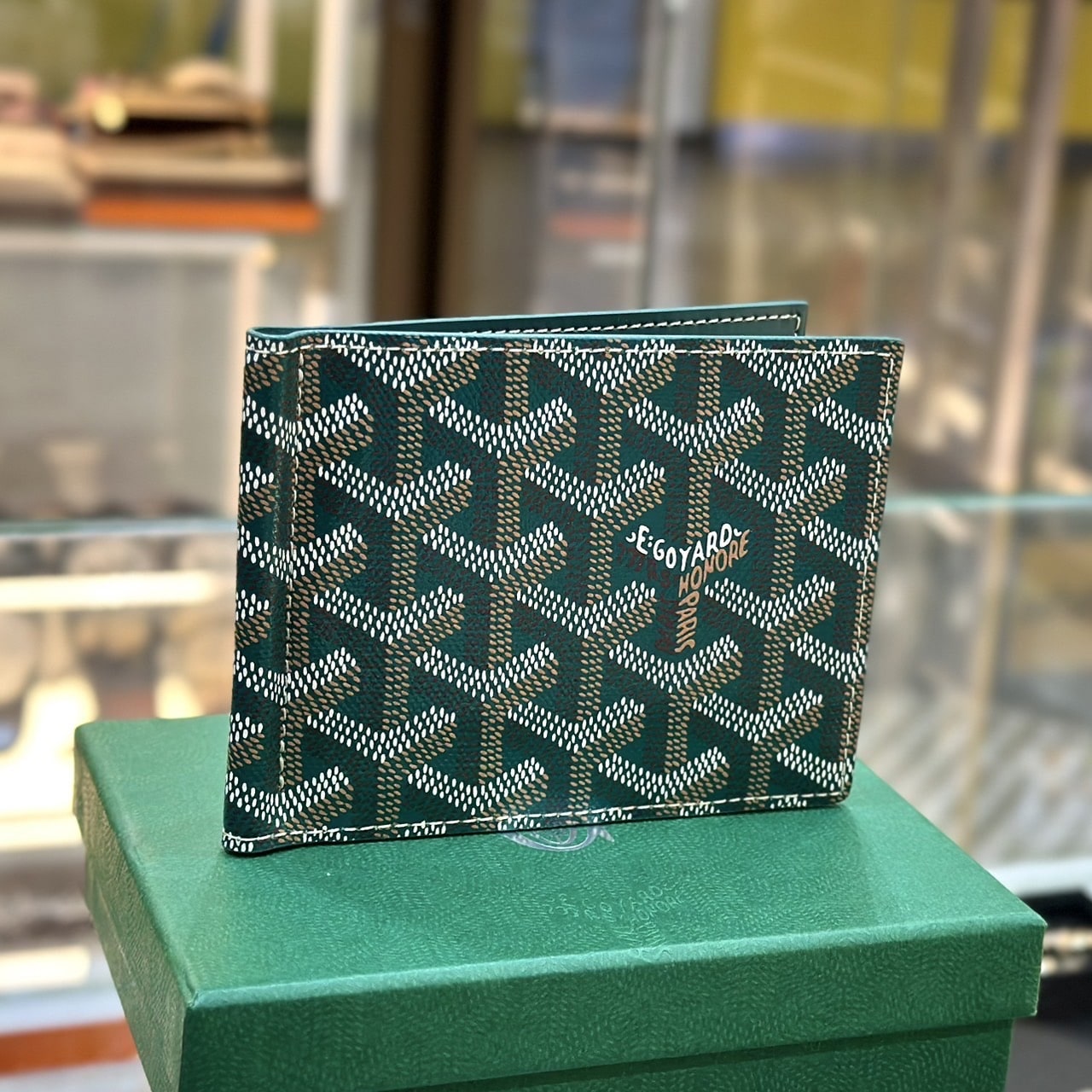 Goyard Saint Pierre Card Holder GREEN, Luxury, Bags & Wallets on Carousell
