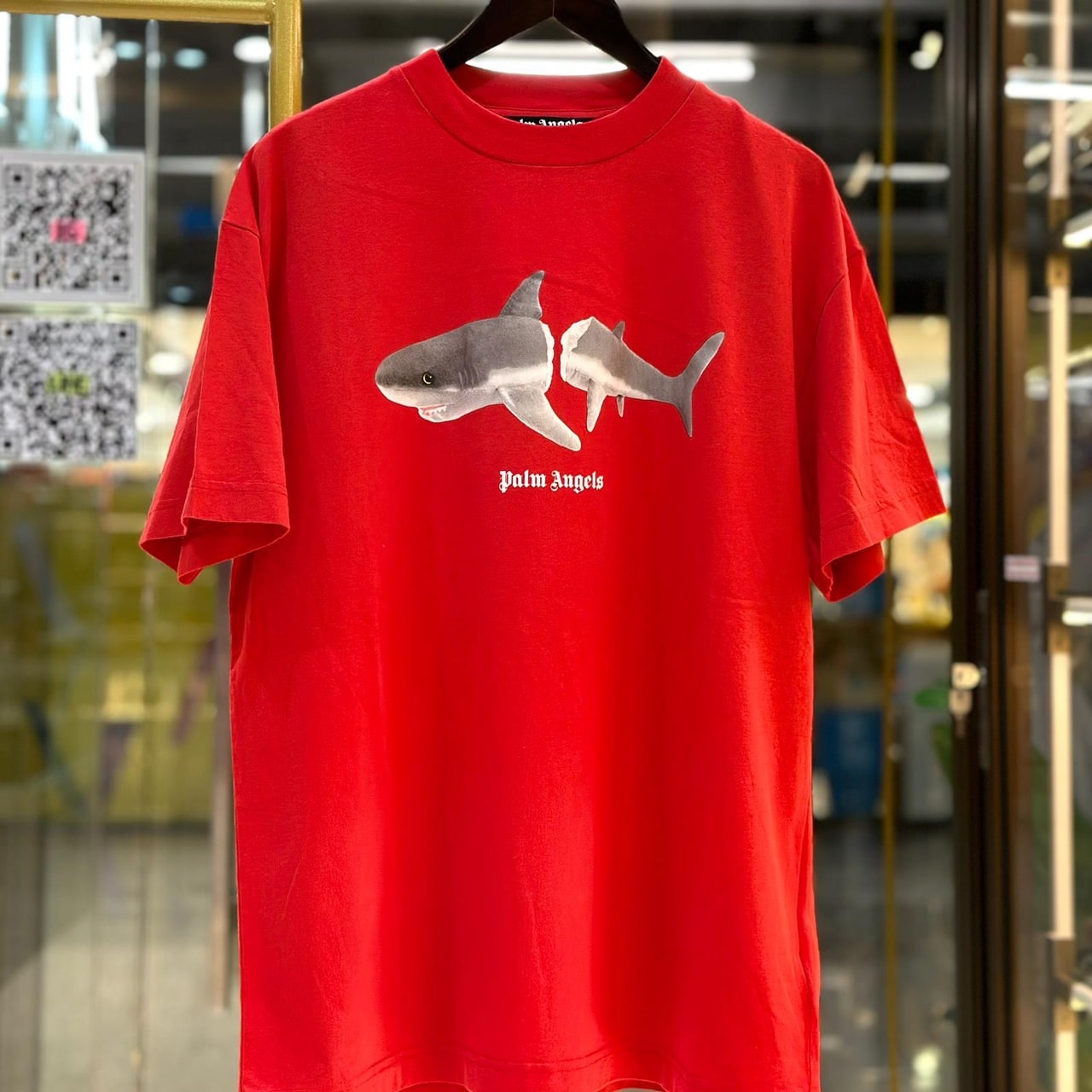 PALM ANGELS Shark Print T-Shirt