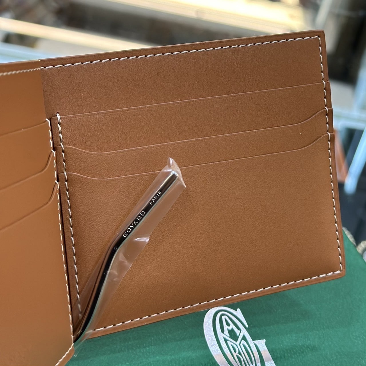 GOYARD GOYARD Leather Folding Wallet Folding Wallets