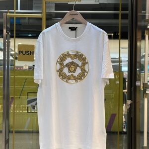 VERSACE Gold Medusa Print T-Shirt