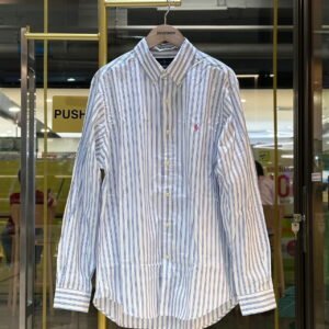 POLO RALPH LAUREN Small Pony Striped Long-Sleeved Shirt