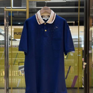 GUCCI Intertwined Web Collar Logo Polo Shirt