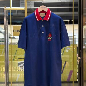 GUCCI Pablo Delcielo Cotton Blend Polo Shirt