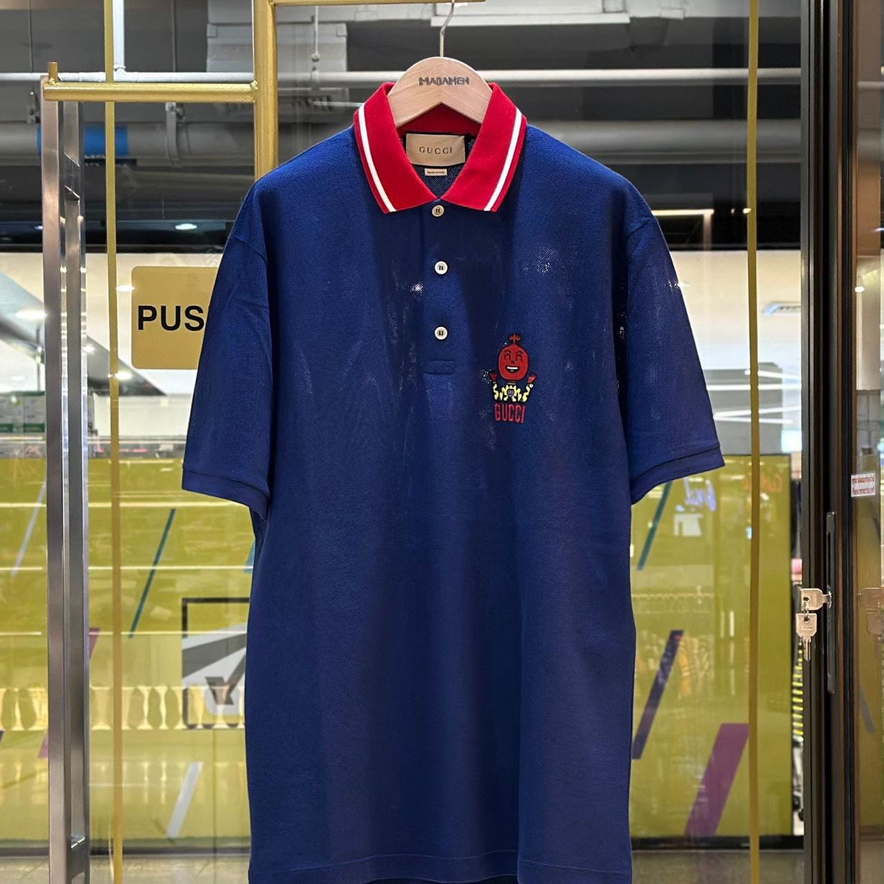 GUCCI Pablo Delcielo Cotton Blend Polo Shirt