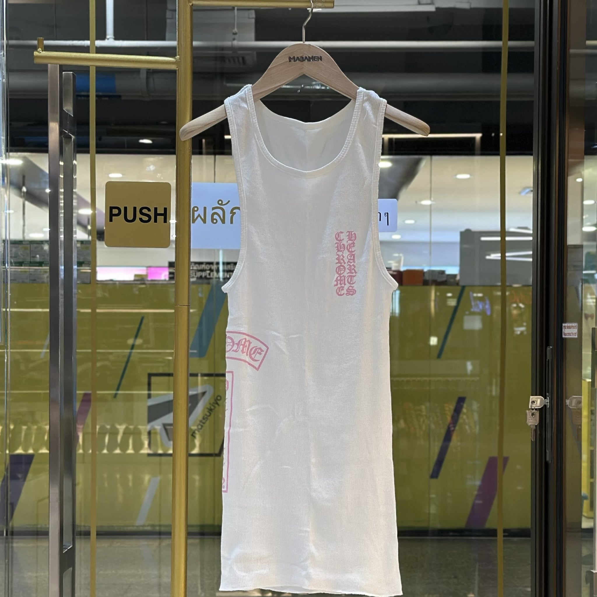 CHROME HEARTS Pink Logo Women Tank Top (1)