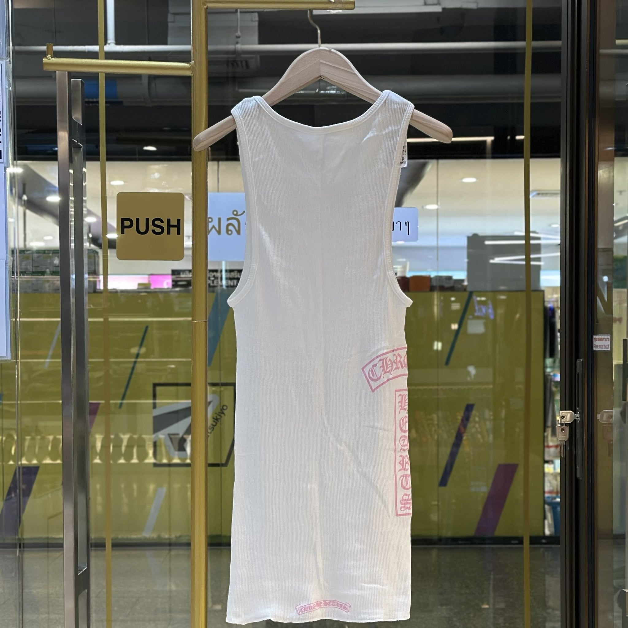 CHROME HEARTS Pink Logo Women Tank Top (2)