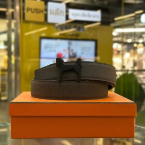 HERMES Panache Zebre Buckle 32 mm Reversible Belt