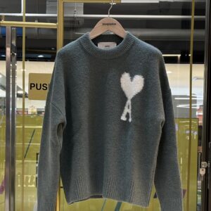 AMI de Coeur Alpaca Knit Wool Crewneck Sweater