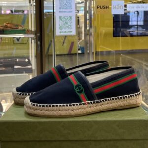 GUCCI Logo Embroidered Espadrilles