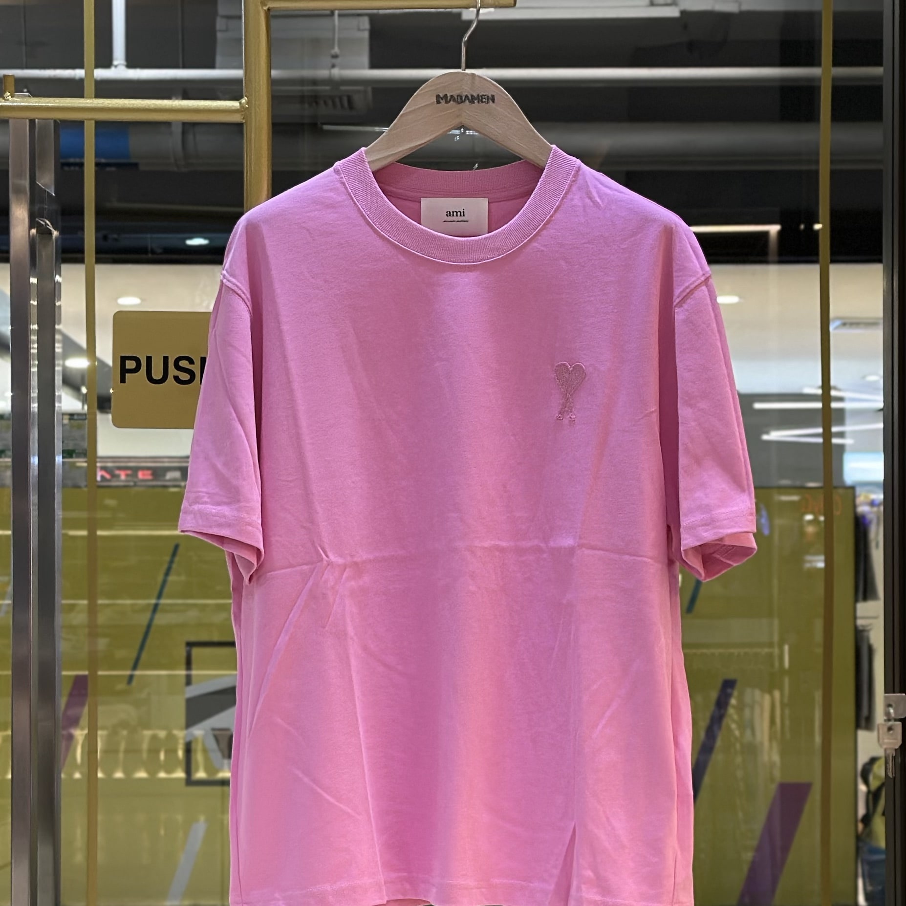 AMI de Coeur Pink Cotton T-Shirt (1)