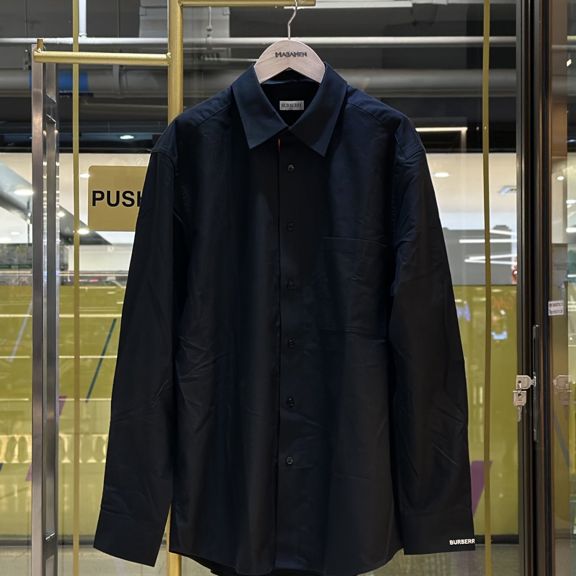 BURBERRY Long-Sleeved Shirt Black (3)