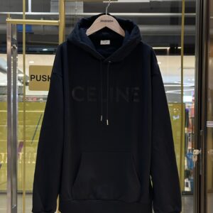 CELINE Cotton Fleece Loose Hoodie