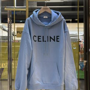 CELINE Cotton Fleece Loose Hoodie