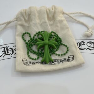 CHROME HEARTS Silicone Cross Pendant Ball Chain Necklace