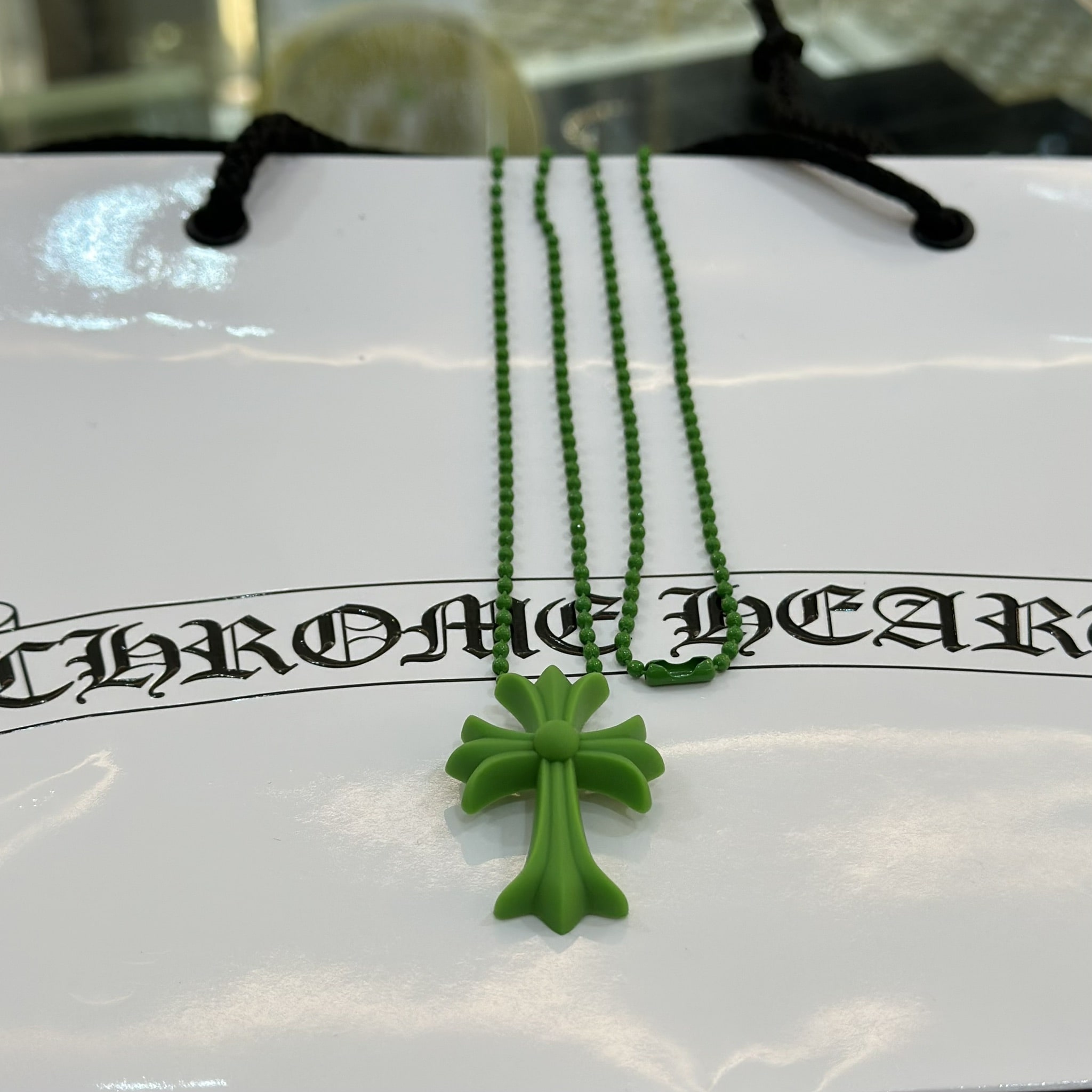 CHROME HEARTS Silicone Cross Pendant Necklace (2)