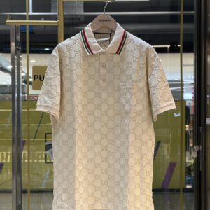 GUCCI GG Cotton Piquet Polo Shirt