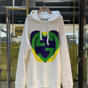 GUCCI Interlocking G Heart Logo Hoodie