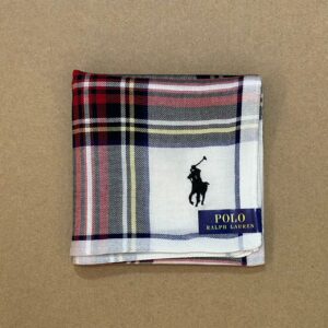 POLO RALPH LAUREN Small Pony Embroidered Check Handkerchief