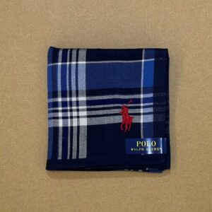 POLO RALPH LAUREN Small Pony Embroidered Check Handkerchief