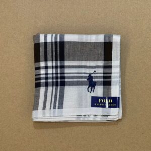 POLO RALPH LAUREN Small Pony Embroidered Check Handkerchief