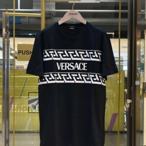 VERSACE 3D Greca Maze Logo Print T-Shirt