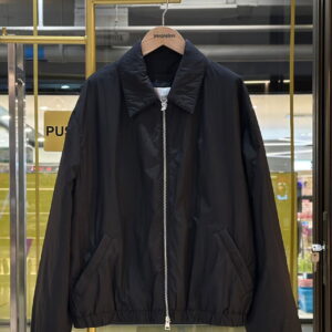 AMI de Coeur Black Nylon Zipped Jacket