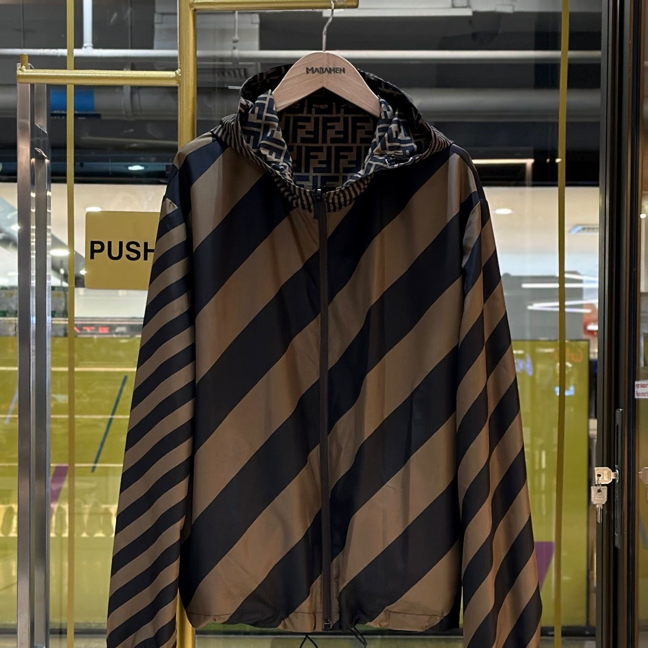 FENDI Nylon Reversible Zip Jacket Hoodie (2)