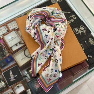 LOUIS VUITTON x Takashi Murakami Monogram Multicolor Shawl Scarf