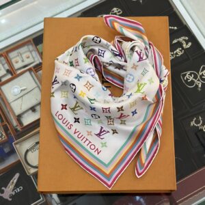 LOUIS VUITTON x Takashi Murakami Monogram Multicolor Square Scarf
