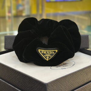 PRADA Black Velvet Scrunchie