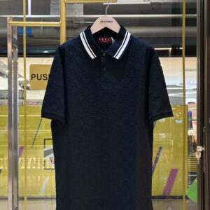 GUCCI GG Embroidery Stretch Cotton Polo