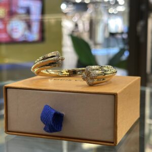 LOUIS VUITTON Flower Comet Cuff Bracelet