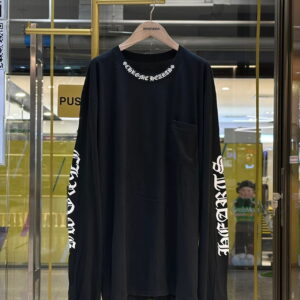 CHROME HEARTS Collar Logo Long-Sleeved T-Shirt