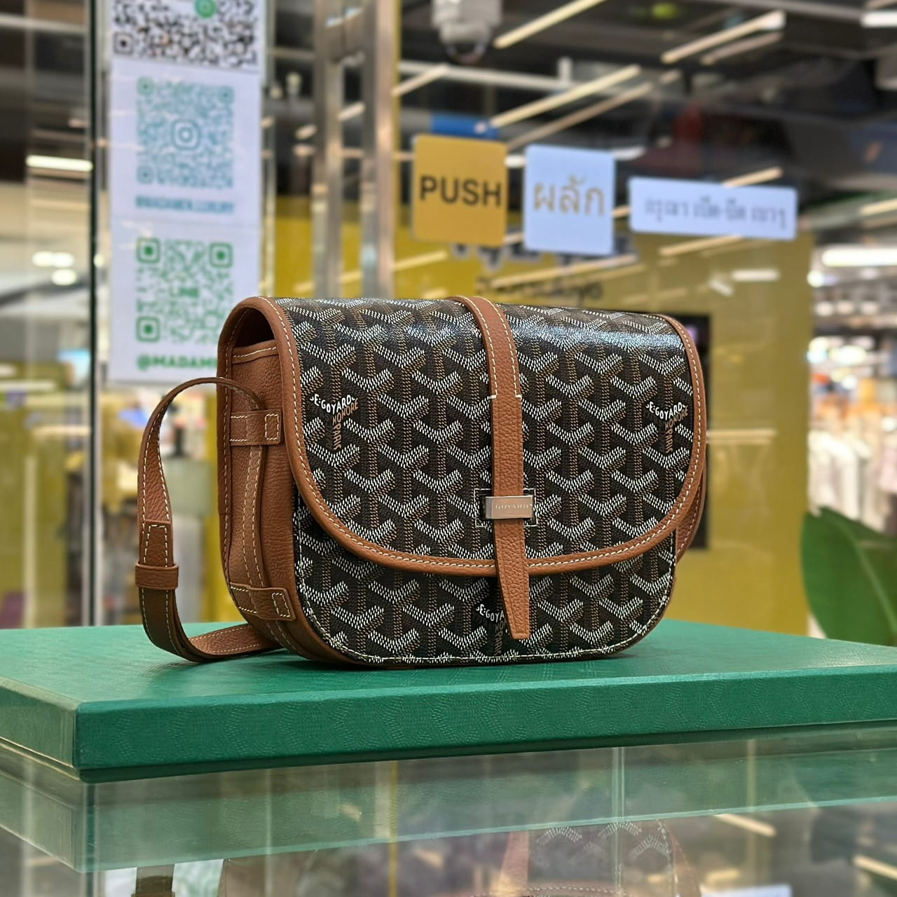 GOYARD Belvédère PM Bag Black Tan (1)
