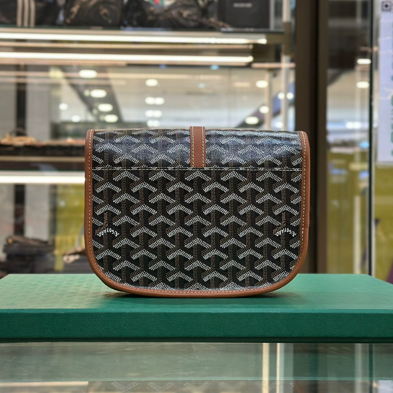 GOYARD Belvédère PM Bag Black Tan (2)