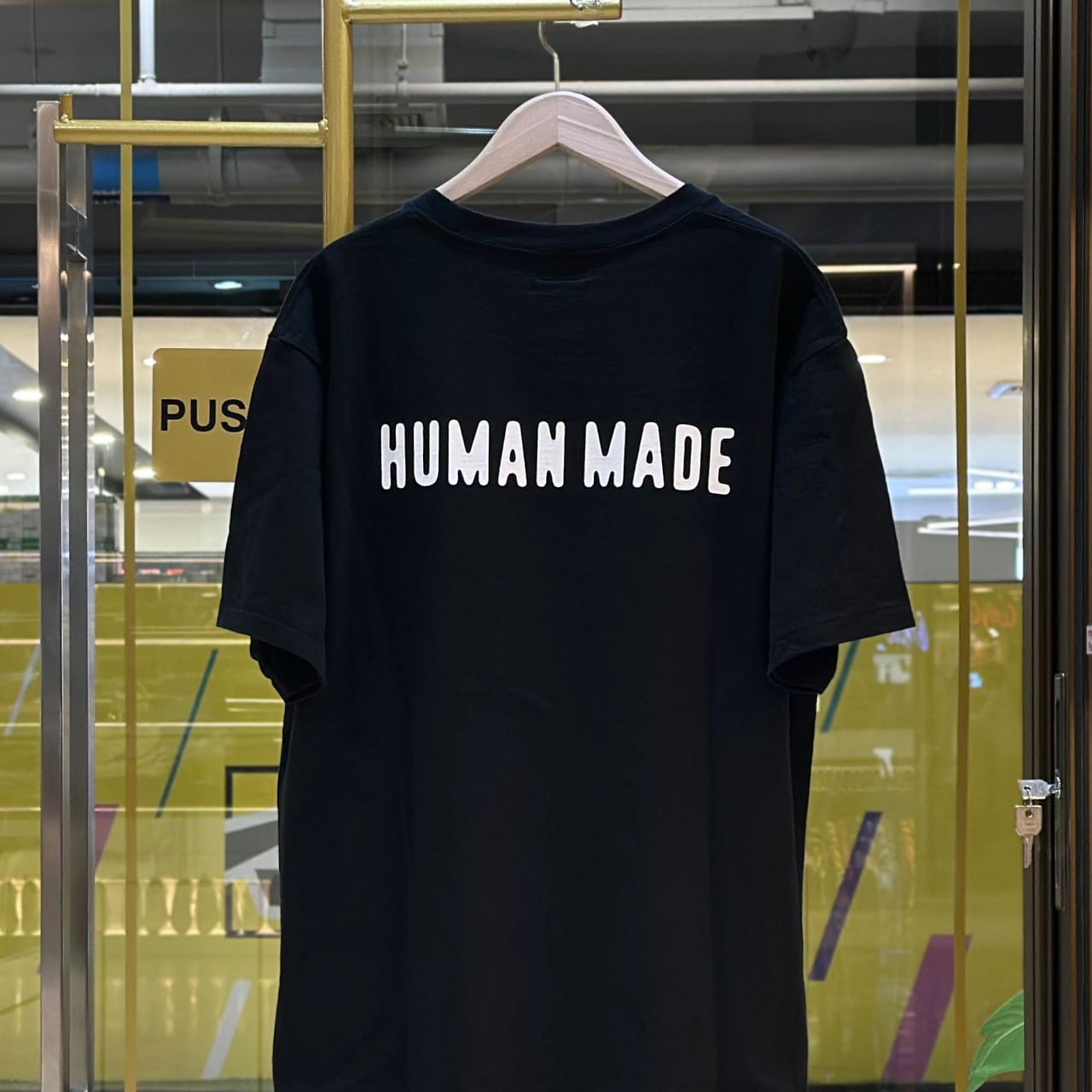 HUMAN MADE Heart Logo Embroidered T-Shirt Black (2)