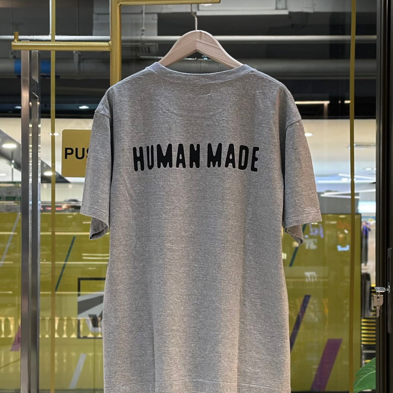 HUMAN MADE Heart Logo Embroidered T-Shirt Grey (2)