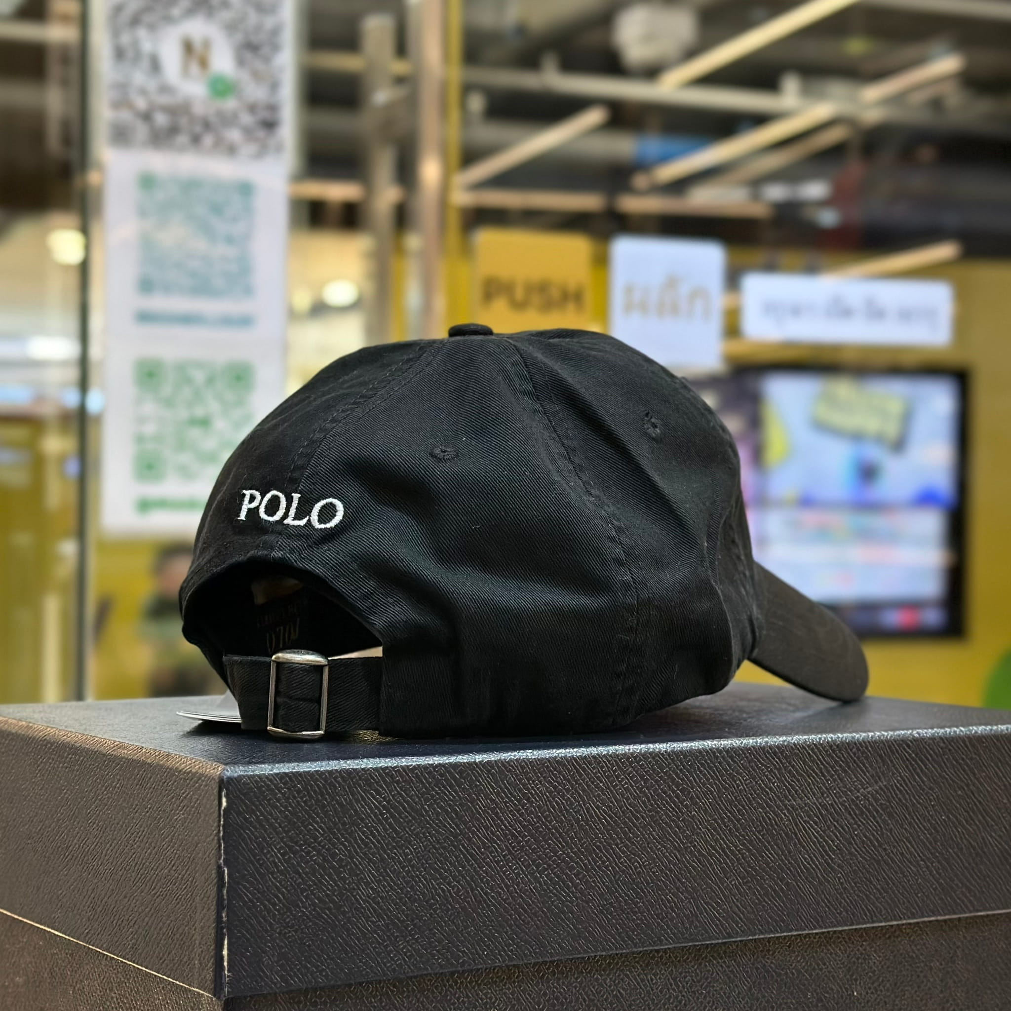 POLO RALPH LAUREN Cotton Chino Baseball Cap Black (2)