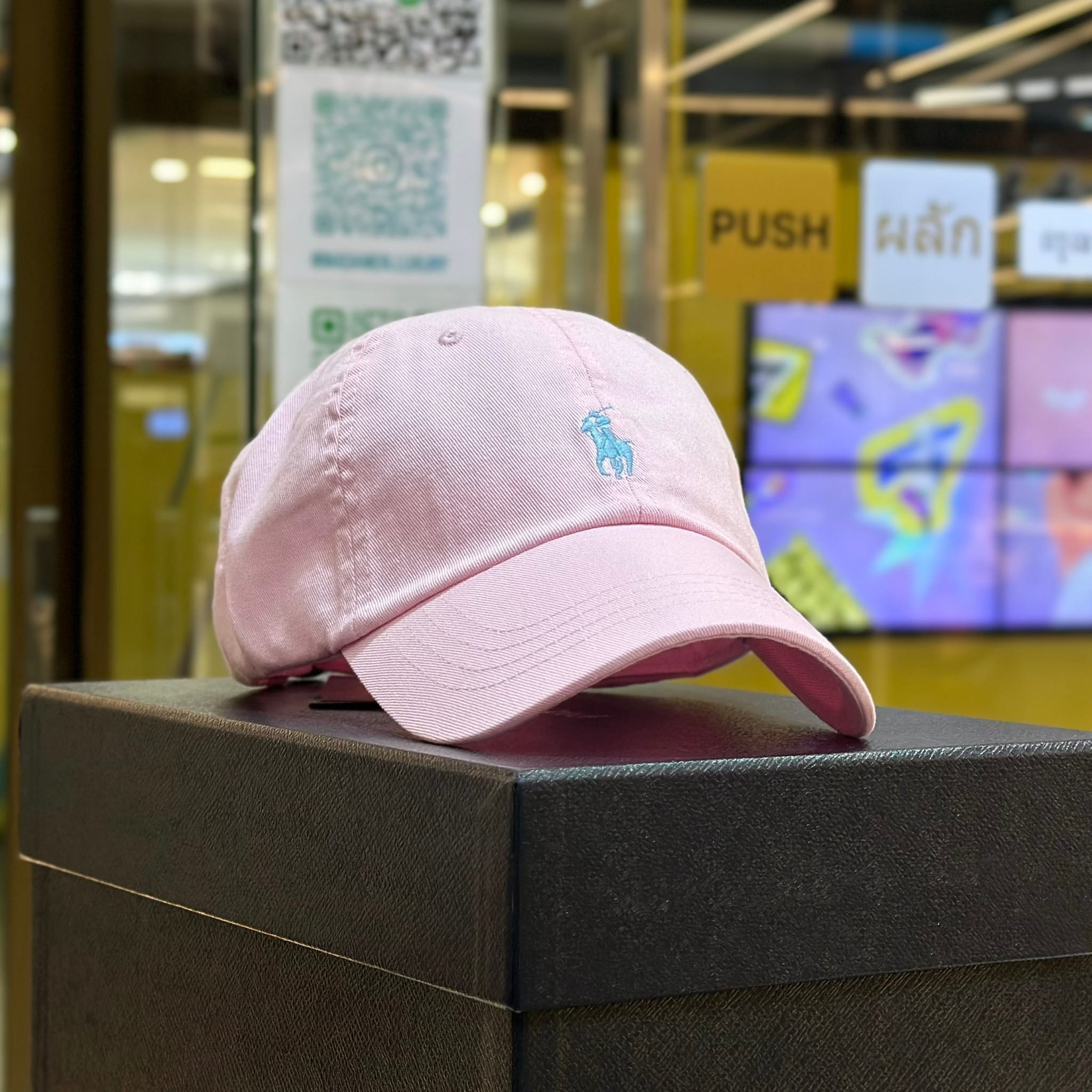 POLO RALPH LAUREN Cotton Chino Baseball Cap Light Pink (1)