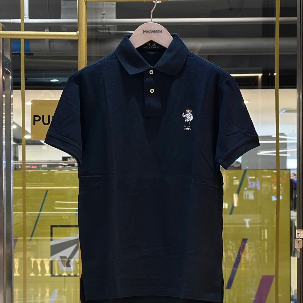 POLO RALPH LAUREN Polo Bear Embroidered Polo Shirt Black (2)