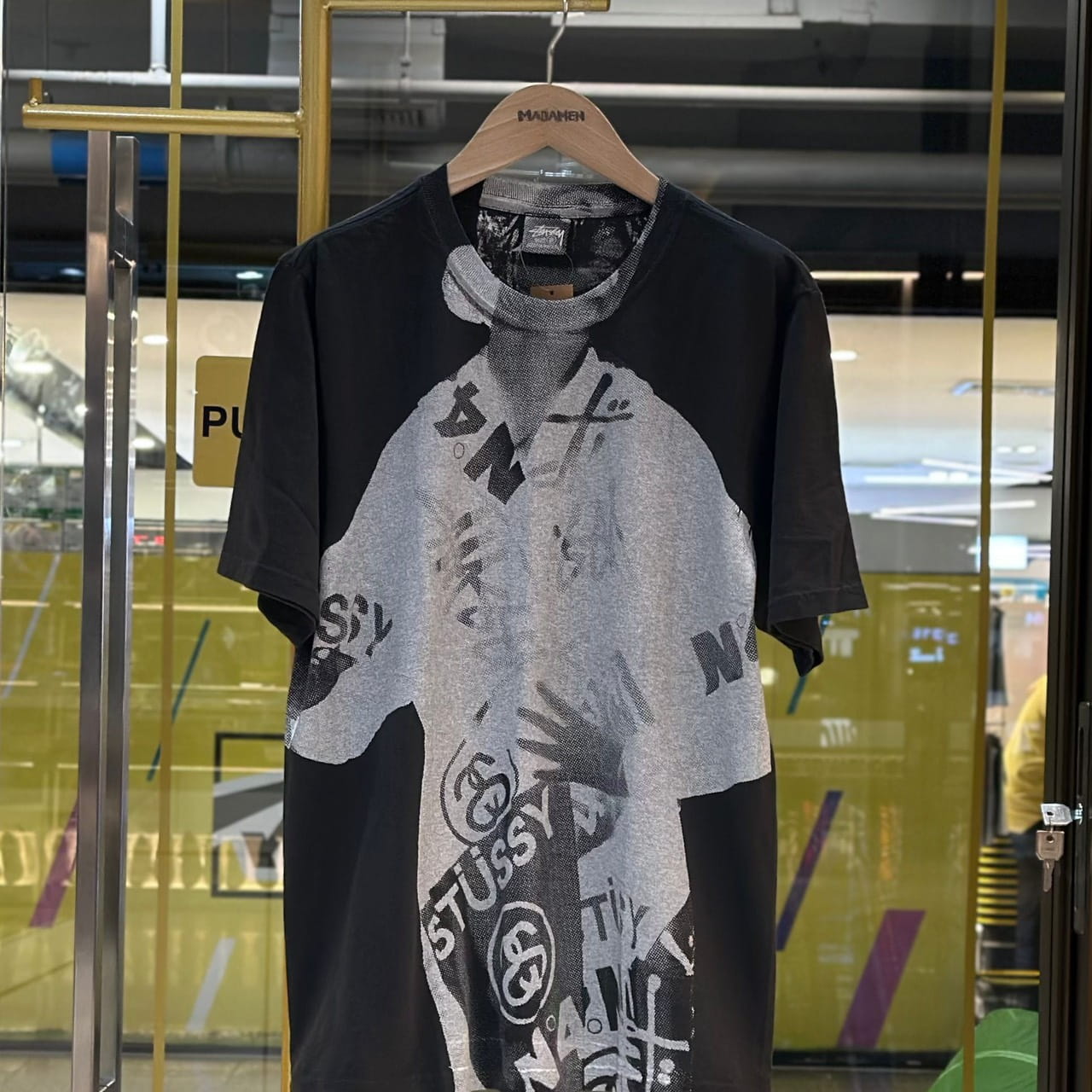 STUSSY Paris Faded T-Shirt Black (1)