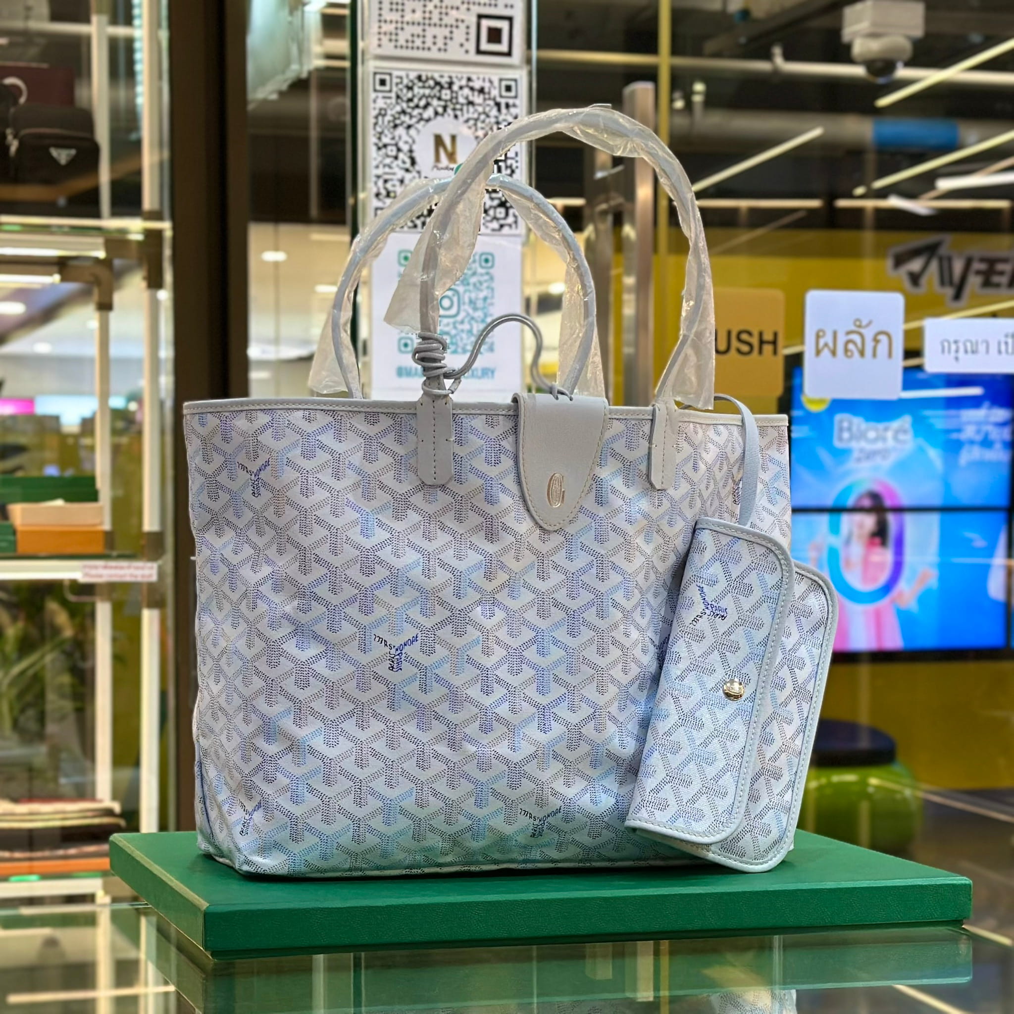 GOYARD 2026 Limited Edition Multicolored Saint Louis PM Bag Polar Blue (1)