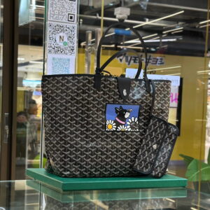 GOYARD Hulot Spring Saint Louis GM Bag with Croc Universel Bag Fastener