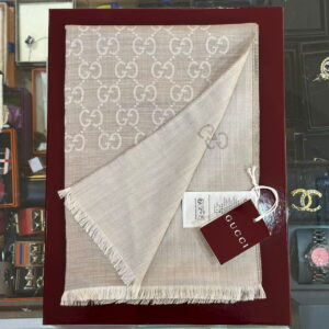GUCCI GG Wool Silk Scarf
