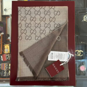 GUCCI GG Wool Silk Scarf