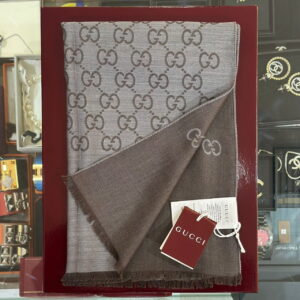 GUCCI GG Wool Silk Scarf