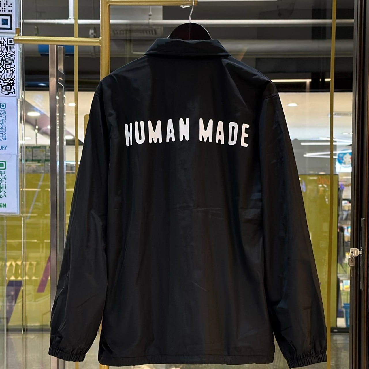 HUMAN MADE Heart Logo Coach Jacket Black (2)