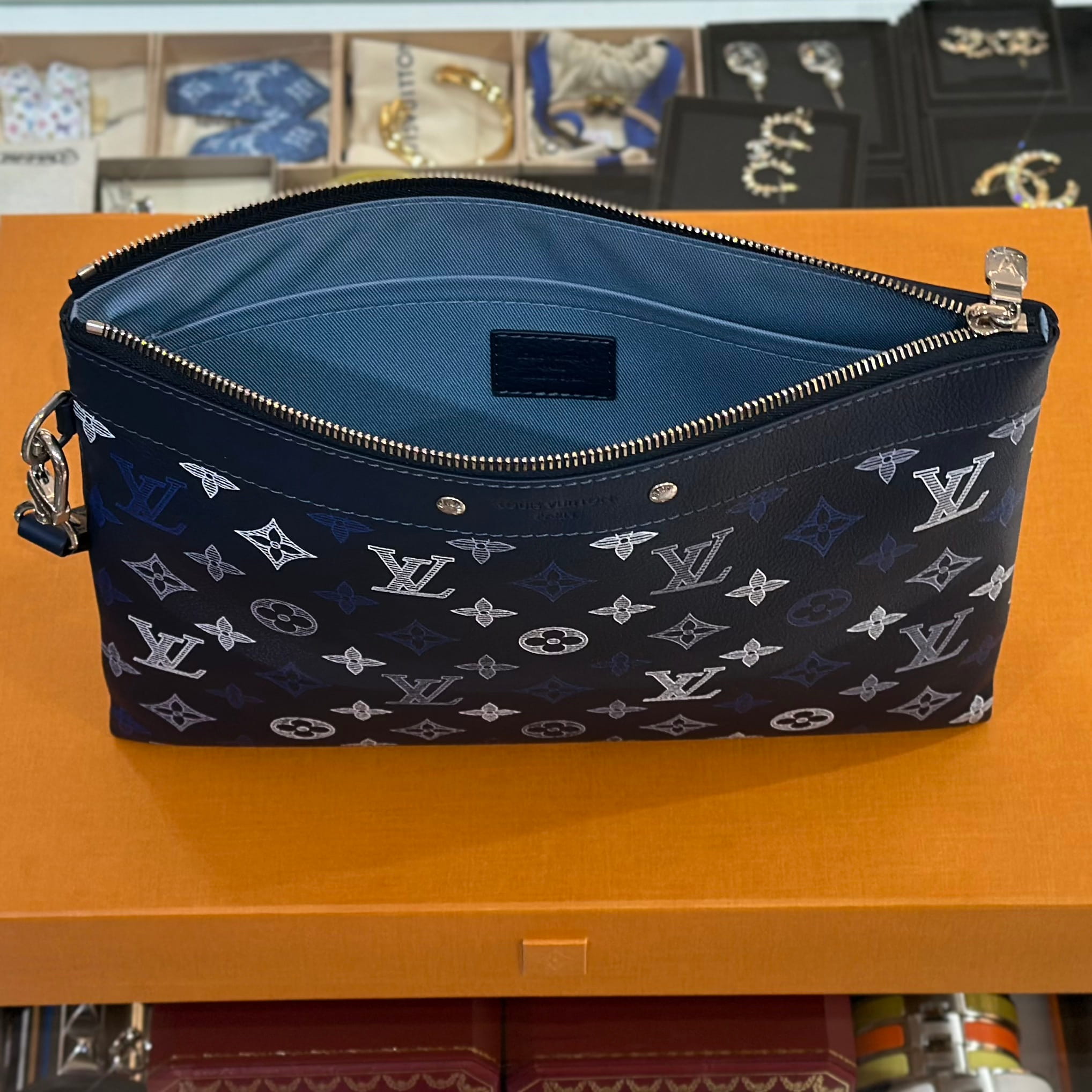 LOUIS VUITTON Monogram Shadow Pochette To-Go Bag (3)