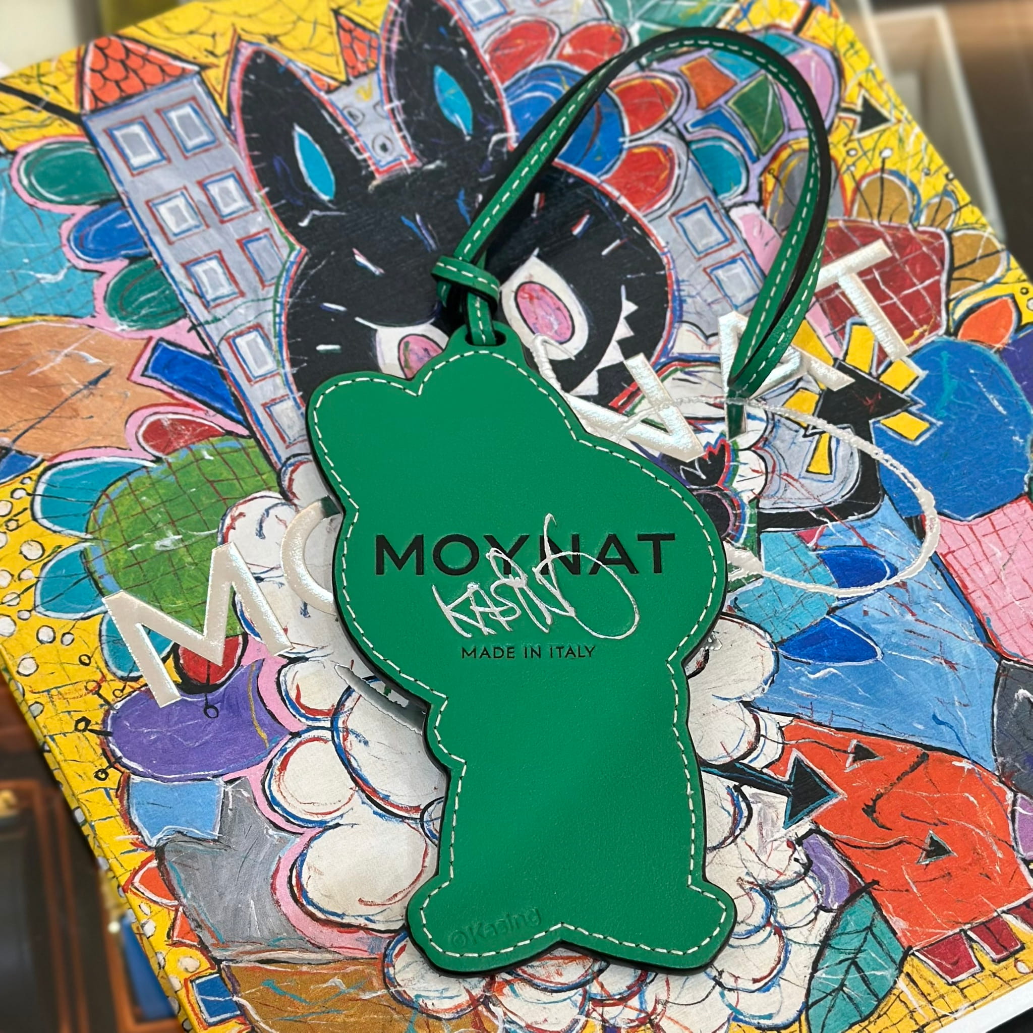 MOYNAT x Kasing Lung Limited Edition Labubu Charm Green (2)