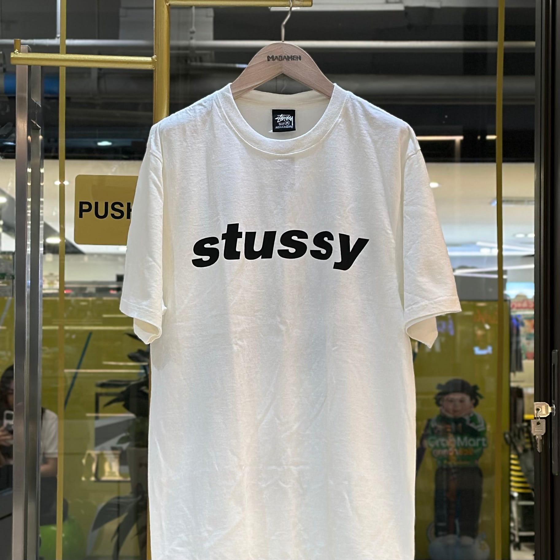 STUSSY Shark Pigment Dyed T-Shirt White (1)